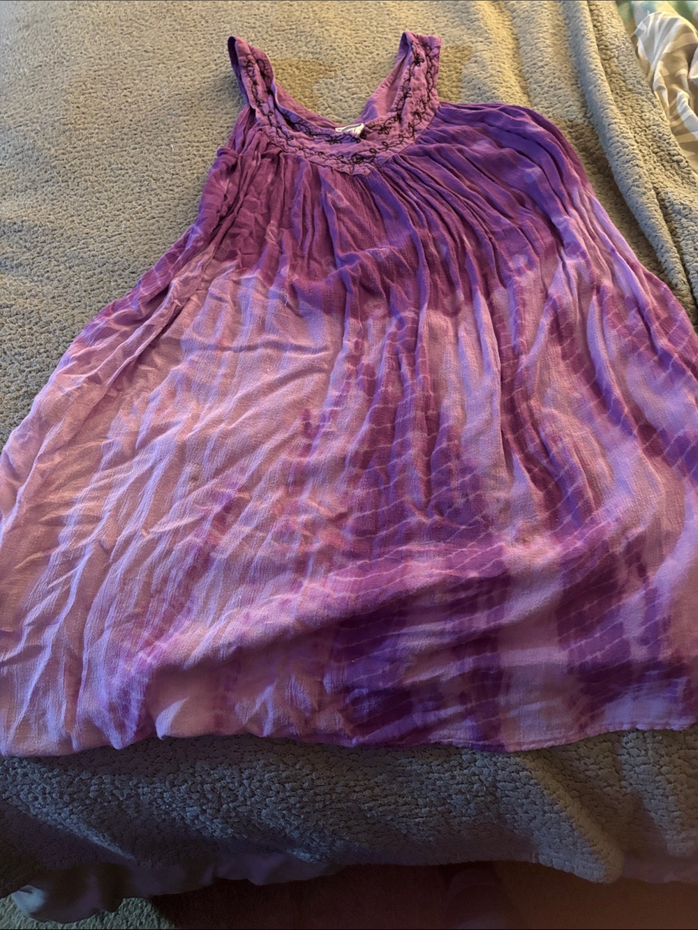 Purple Tie-Dye Flowy Women's Skirt